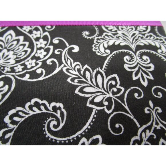 Hallmark Signature Memo Holder 60 Sheet Notepad Black White Box Purple Ribbon N - Picture 10 of 10